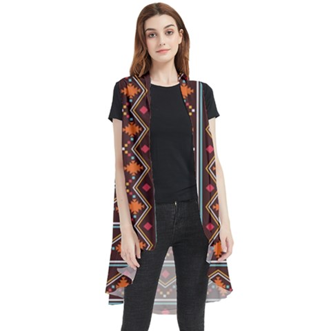 Native American Pattern Sleeveless Chiffon Waistcoat Shirt by ExtraAwesomeSauce