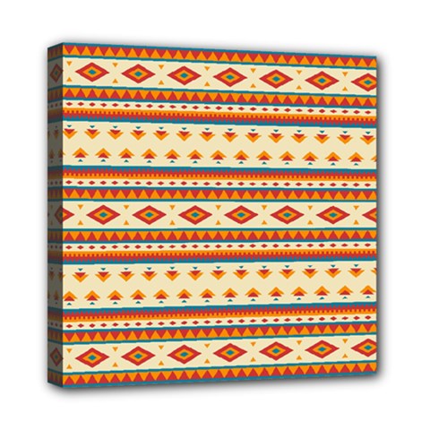 Native American Pattern Mini Canvas 8  X 8  (stretched) by ExtraAwesomeSauce