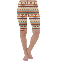 Native American Pattern Cropped Leggings  by ExtraAwesomeSauce