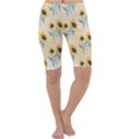 Sunflowers Pattern Cropped Leggings  View1