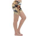 Sunset Palm Trees Beach Summer Lightweight Velour Yoga Shorts View3