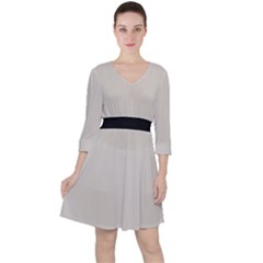 Abalone Grey Ruffle Dress by FashionBoulevard