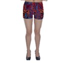 Phoenix Rising Colorful Abstract Art Skinny Shorts View1