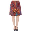 Phoenix Rising Colorful Abstract Art Velvet High Waist Skirt View1