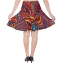 Phoenix Rising Colorful Abstract Art Velvet High Waist Skirt View2