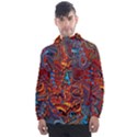 Phoenix Rising Colorful Abstract Art Men s Front Pocket Pullover Windbreaker View1