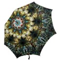 Multicolor Floral Art Copper Patina  Hook Handle Umbrellas (Medium) View2