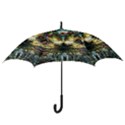 Multicolor Floral Art Copper Patina  Hook Handle Umbrellas (Medium) View3