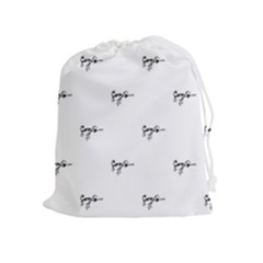 Tribal Style Symbol Drawing Print Pattern Drawstring Pouch (xl) by dflcprintsclothing