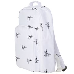 Tribal Style Symbol Drawing Print Pattern Double Compartment Backpack by dflcprintsclothing
