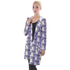 Halloween Ghost Bat Hooded Pocket Cardigan by Dutashop