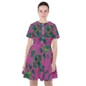 Modern Floral Collage Print Pattern Sailor Dress View1