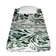 Green Leaves Fitted Sheet (single Size) by Eskimos