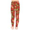 Abstract Rose Garden Red Kids  Leggings View2