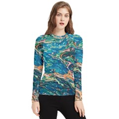 Oceanic Mircoscope  Women s Long Sleeve Rash Guard by BrenZenCreations