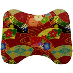 Floral Abstract Head Support Cushion by icarusismartdesigns