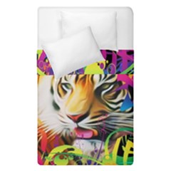 Tiger In The Jungle Duvet Cover Double Side (single Size) by icarusismartdesigns