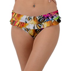 Tiger In The Jungle Frill Bikini Bottom by icarusismartdesigns