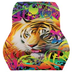 Tiger In The Jungle Car Seat Back Cushion  by icarusismartdesigns