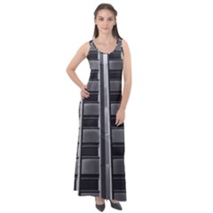 Urban Environment Sleeveless Velour Maxi Dress by ExtraAwesomeSauce