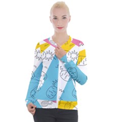 Pineapples Pop Art Casual Zip Up Jacket by goljakoff