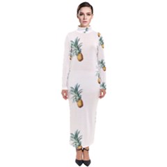 Pineapples Turtleneck Maxi Dress by goljakoff