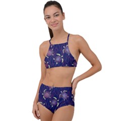 Turtles  High Waist Tankini Set by SychEva