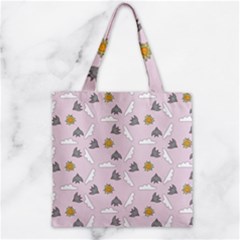 Birds In The Sky  Zipper Grocery Tote Bag by SychEva