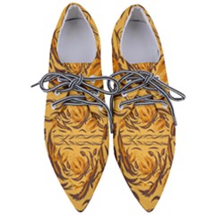 Folk Flowers Pointed Oxford Shoes by Eskimos