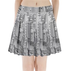 Aerial View Montevideo Uruguay Pleated Mini Skirt by dflcprintsclothing