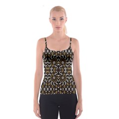 Modern Geometric Ornate Pattern Spaghetti Strap Top by dflcprintsclothing