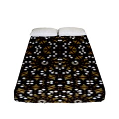 Modern Geometric Ornate Pattern Fitted Sheet (full/ Double Size) by dflcprintsclothing