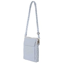 Chevrons Bleu Clair/blanc Multi Function Travel Bag by kcreatif