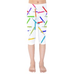 Pen Pencil Color Write Tool Kids  Capri Leggings  by Dutashop