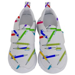 Pen Pencil Color Write Tool Kids  Velcro No Lace Shoes by Dutashop