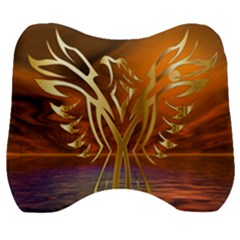 Pheonix Rising Velour Head Support Cushion by icarusismartdesigns