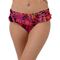 Abstract Jungle Frill Bikini Bottom by icarusismartdesigns