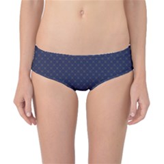 Motif Abstrait Bleu Fonce Classic Bikini Bottoms by kcreatif