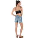 Skull Pattern Woven Tie Front Bralet View2