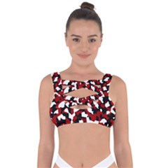 Camouflage Rouge Bandaged Up Bikini Top by kcreatif