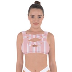 Bandes Blanc/rose Clair Bandaged Up Bikini Top by kcreatif