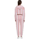 Bandes blanc/rose clair Cropped Zip Up Lounge Set View2