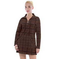 Chocolate Women s Long Sleeve Casual Dress by goljakoff