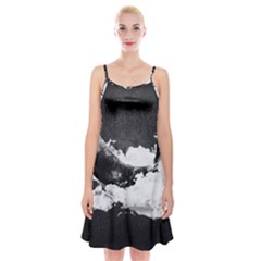 Whale Dream Spaghetti Strap Velvet Dress by goljakoff