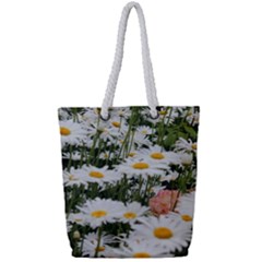 Champs De Marguerites Full Print Rope Handle Tote (small) by kcreatif