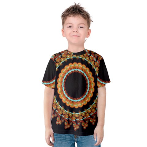 Mandala - 0009 - A Fast 24 Kids  Cotton Tee by WetdryvacsLair