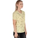 Little men in yellow Women s V-Neck Scrub Top View3