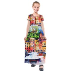 Pier Kids  Short Sleeve Maxi Dress by goljakoff