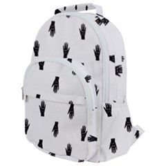 Vampire Hand Motif Graphic Print Pattern Rounded Multi Pocket Backpack by dflcprintsclothing