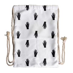 Vampire Hand Motif Graphic Print Pattern Drawstring Bag (large) by dflcprintsclothing